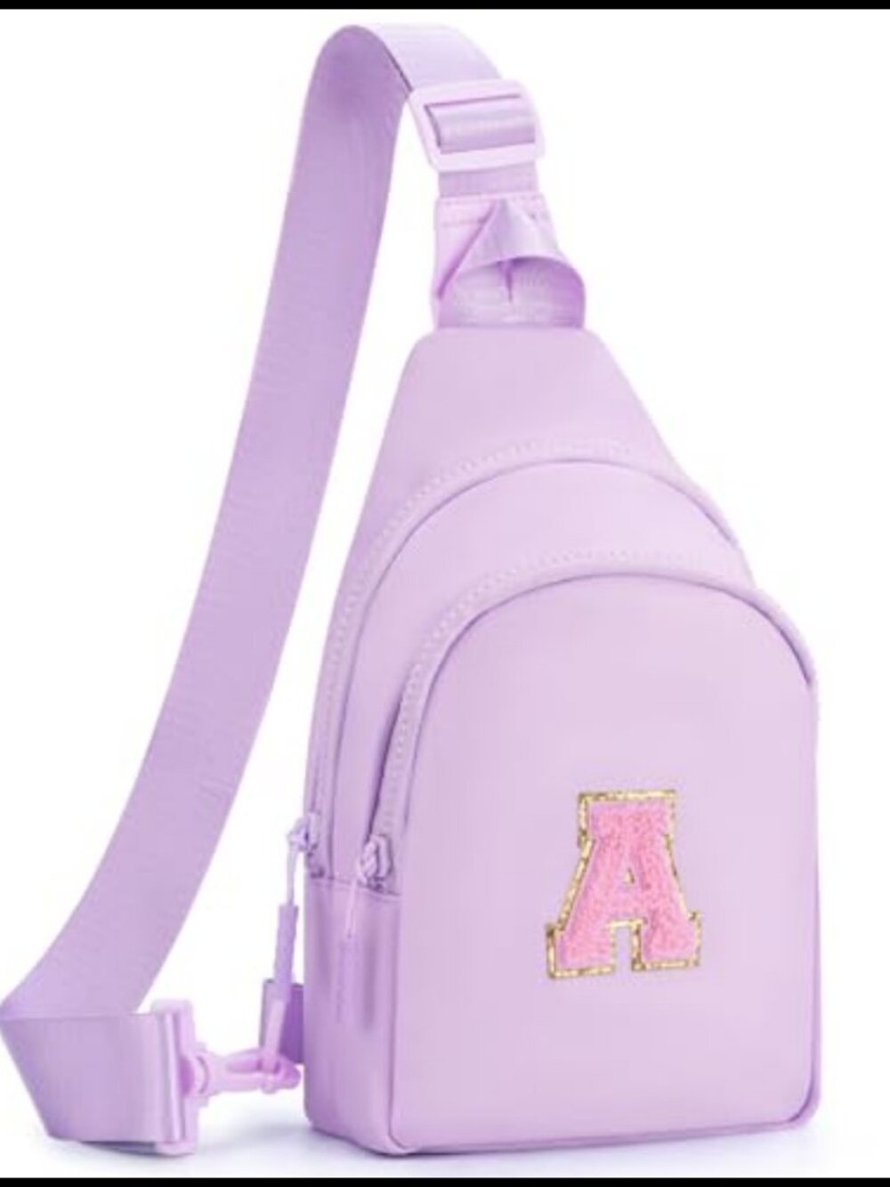 Fystdtote Personalized Initials Crossbody Sling Bag Waterproof Nylon